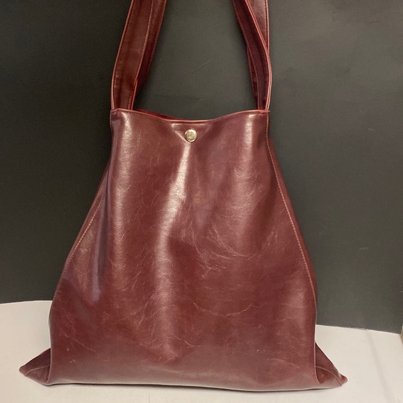 CRYSTALYN KAY Metier Tote Wine Shoulder Bag Purse - Picture 3 of 17